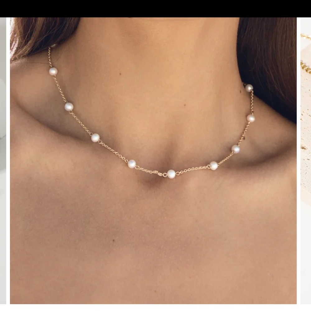 Isle Freshwater Pearl Necklace, 18k Gold Plated